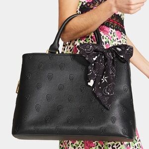 Betsey Johnson Skullicious Satchel Skulls Large Crossbody